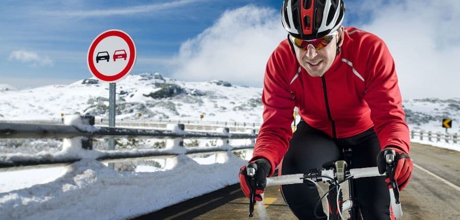 Winter training for cyclists